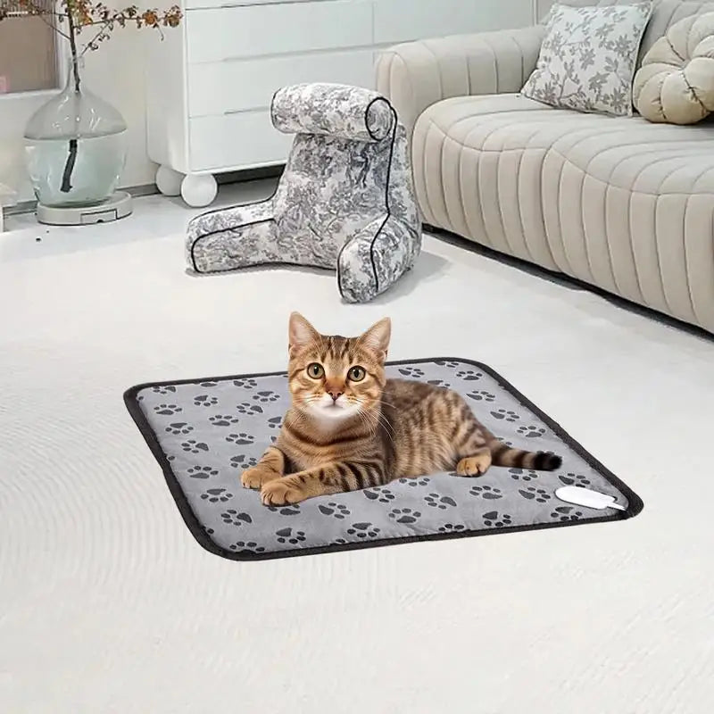 Pet Electric Blanket Winter Warming Pad Cat Dog Heated Nest Waterproof Warmer Power-Off Protection Bite-Resistant Mat Bed