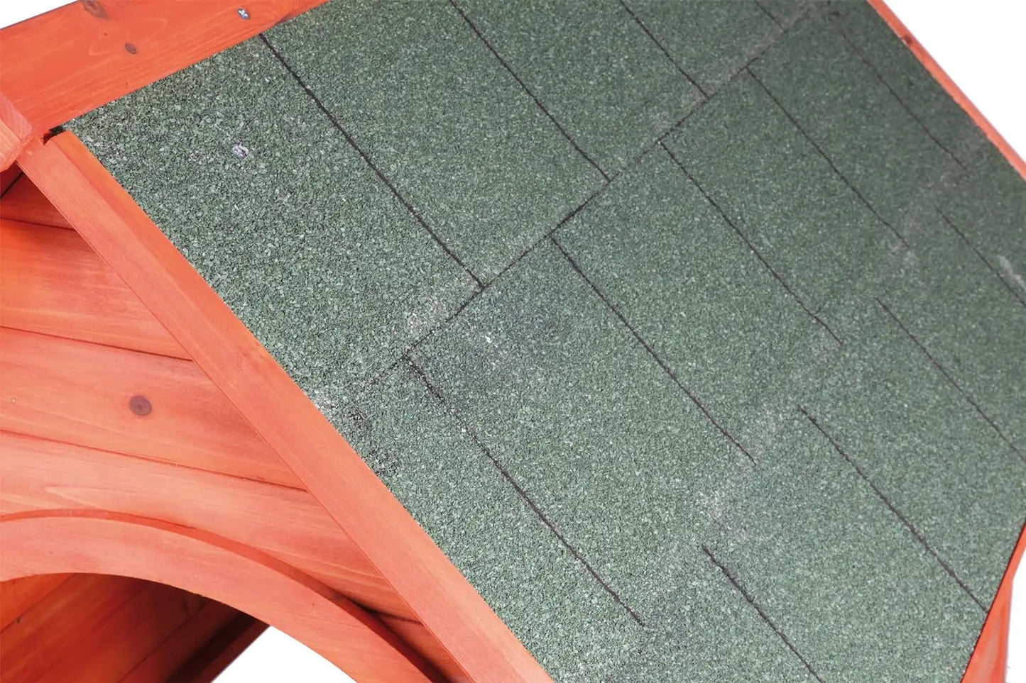 the CEDAR DOG - Durable Indoor Air Vents and Elevated Floor Waterproof Animal Pattern Kennel, Outdoor Wooden Pet Doghouse for Puppy Shelter