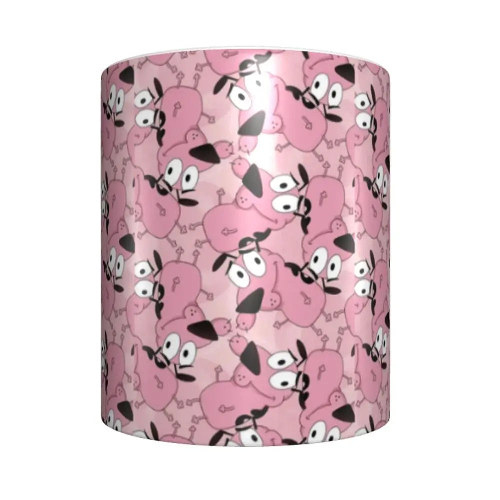 Personalized C-Courage The Cowardly Dog Coffee Mug DIY Ceramic Milk Tea Mug Cup