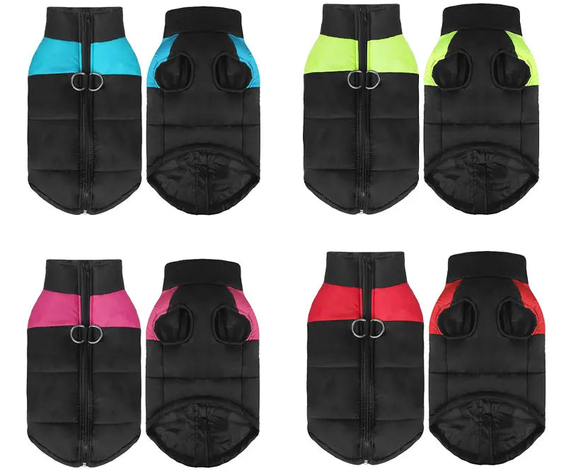 the WARMER JACKET - Pet Waterproof Warm Large Dog/Coat/Puppy Clothing, Pet Vest Jacket, Winter Warm Dog Clothes, Waterproof Pet Vest Zipper Jacket