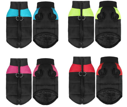 the WARMER JACKET - Pet Waterproof Warm Large Dog/Coat/Puppy Clothing, Pet Vest Jacket, Winter Warm Dog Clothes, Waterproof Pet Vest Zipper Jacket