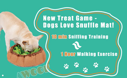 Pet Snuffle Mat for Dogs, Interactive Feed Game for Boredom, Encourages Natural Foraging Skills for Cats Dogs Bowl Travel Use