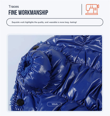 Waterproof Pet Jumpsuits Winter Fleece Dog Clothes Coat with D-ring for Small Dogs Yorkshire Bichon Puppy Clothing ropa perro