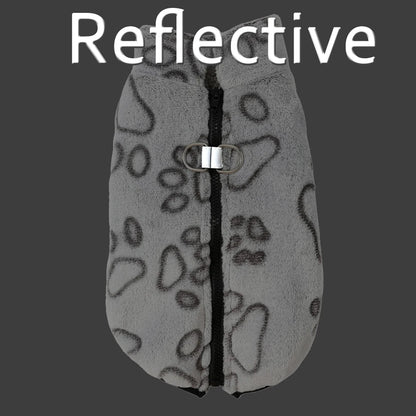 Winter Dog Jacket For Small Medium Dogs With D-ring Elasticity Reflective Puppy Fleece Clothes Yorkshire Schnauzer Pet Costume