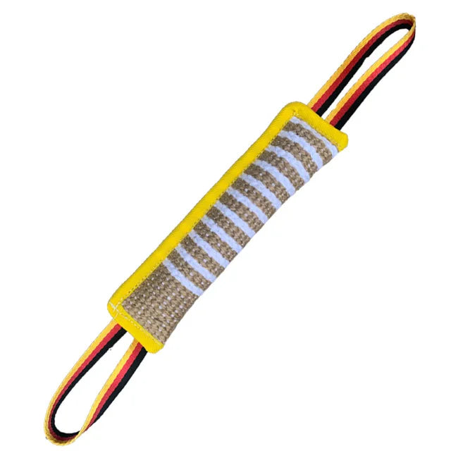 Durable Dog Training Tug of War Interactive Dogs Jute Bite Pillow Sleeve Chewing Toys for Malinois German Shepherd Pet Play Toy