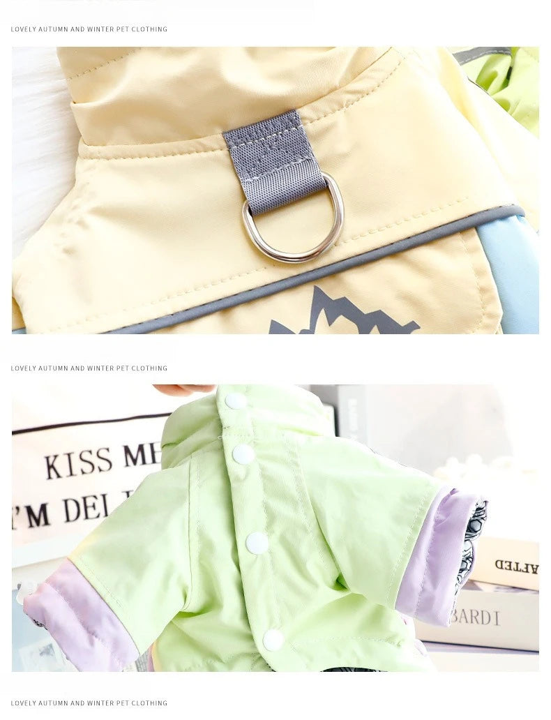 the ICESHIELD 3-PROOF OUTDOOR DOG JACKET - 2025 Thick Waterproof Dog Winter Coat, 3-Proof Warm Outdoor Jacket for Small Dogs, Cold-Resistant Pet Clothing