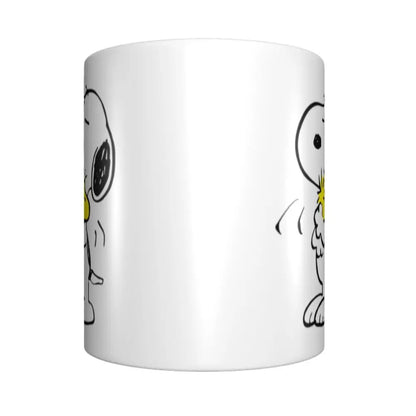 Manga Snoopy Woodstock Cartoon Dog Coffee Mug DIY Customized Ceramic Tea Milk Mug