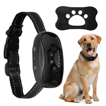 the VIBEQUIET DOG TRAINER - Pet Dog Anti Barking Device, USB Rechargeable Dogs Training Collar, Ultrasonic Stop Barking Vibration Anti-Bark Collar