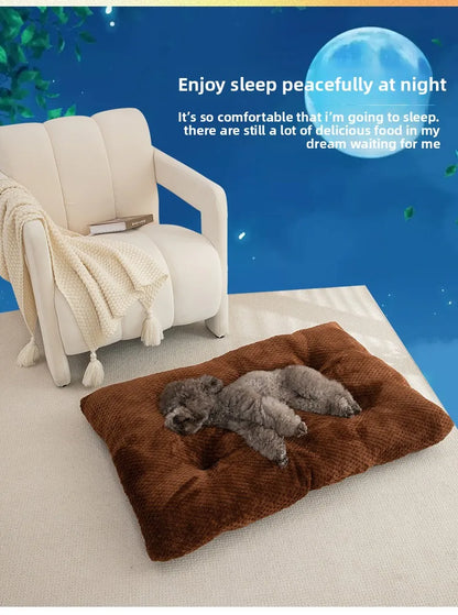 New Autumn  Winter High-End Pet Mat Dog Mat Long Plush Winter Warm Pet Mat Dog Bed Comfortable Cat House Dog House Pet House Mat