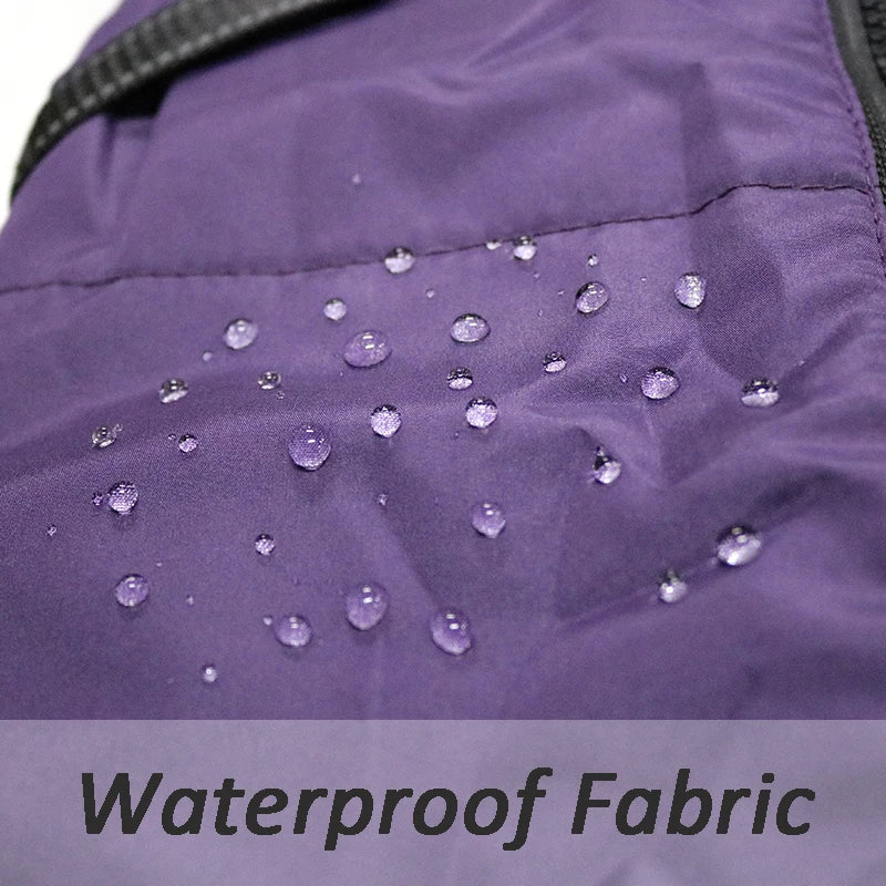 Waterproof Dog Clothes with Harness for Medium Large Dog Winter Warm Fur Collar Pet Dog Jacket Reflective French Bulldog Costume