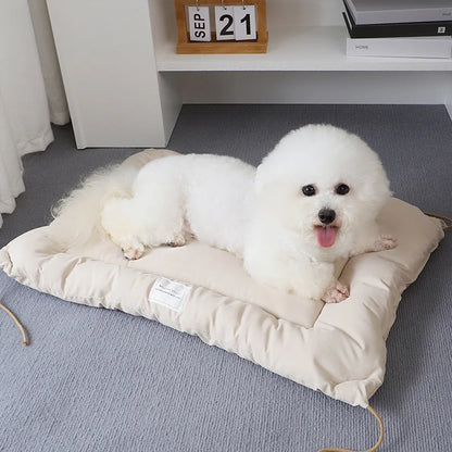 Pet Dog Cat Square Thickened Warm Bed Mat Winter Puppy Anti-slip Comfortable Cleanable Cushions Kennels Accessories For Marci