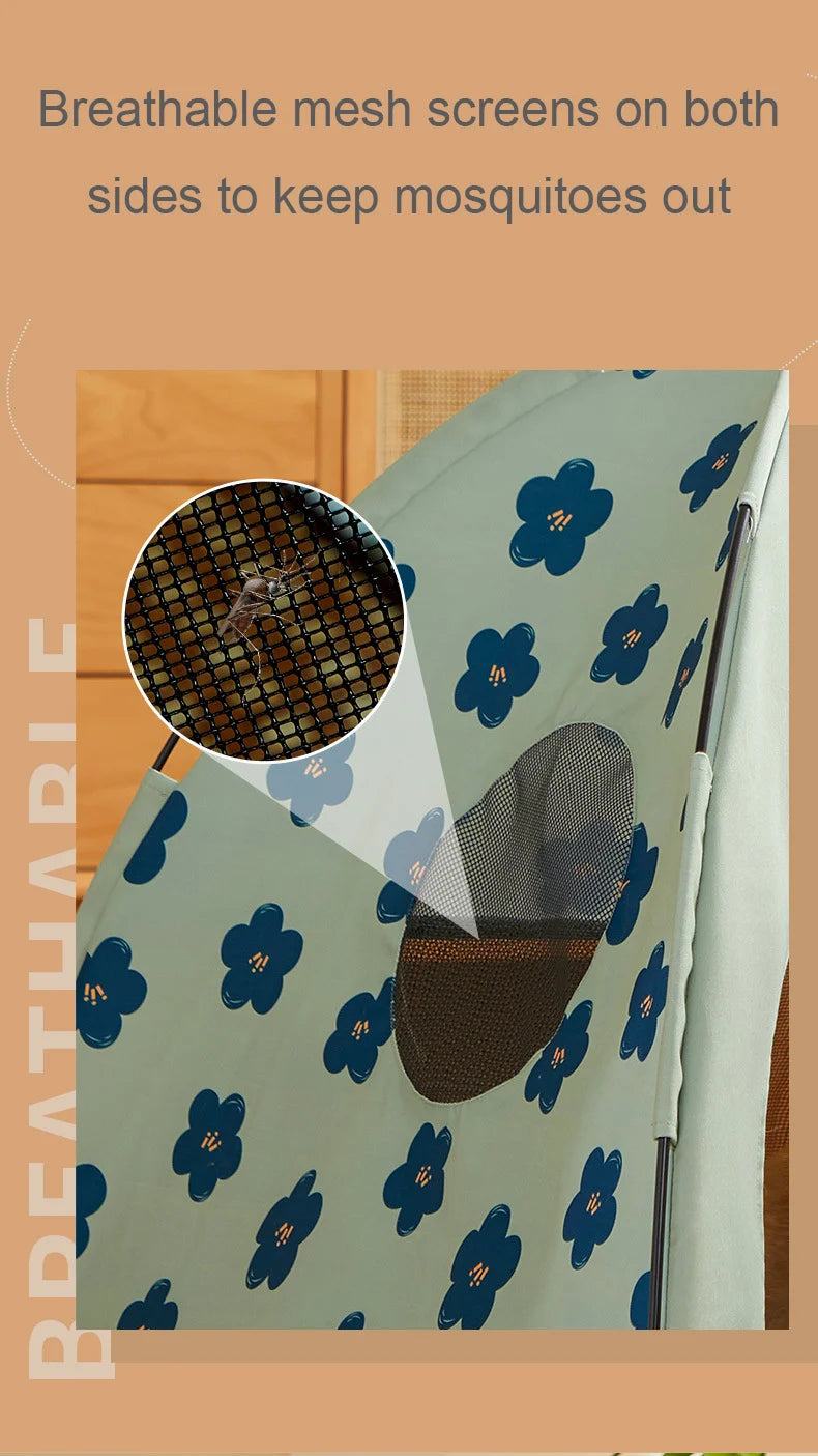 the PRETTY PET TENT - Foldable Outdoor Portable Easy Doghouse, Folding Pet Bed Cage, Pet Tent House