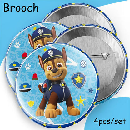 Chase Paw Patrol Birthday Party Gift Girl Party Supplies Children Favor Paper Tableware Ballon Plate Cup Table Accessories