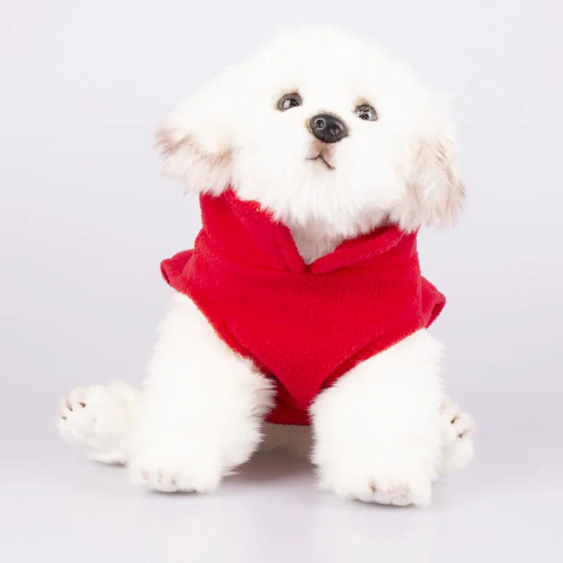 Soft Fleece Dog Clothes For Small Dogs Spring Summer Puppy Cats Vest Shih Tzu Chihuahua Clothing French Bulldog Jacket Pug Coats