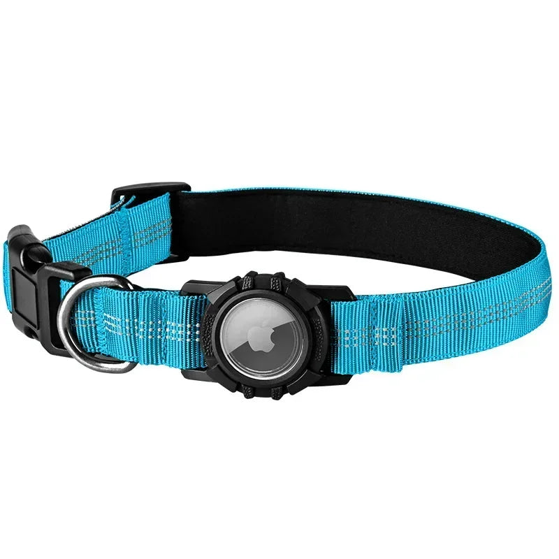 the FINDMYPAWS AIRTAG COLLAR - Dog Collar Reflective Waterproof Transparent Cover Airtag Locator Anti-Loss Pet Collar