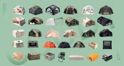 Outdoor Camping Pet Tent Waterproof Breathable Warm Inflatable Portable Small and Medium Dog Cat Nest