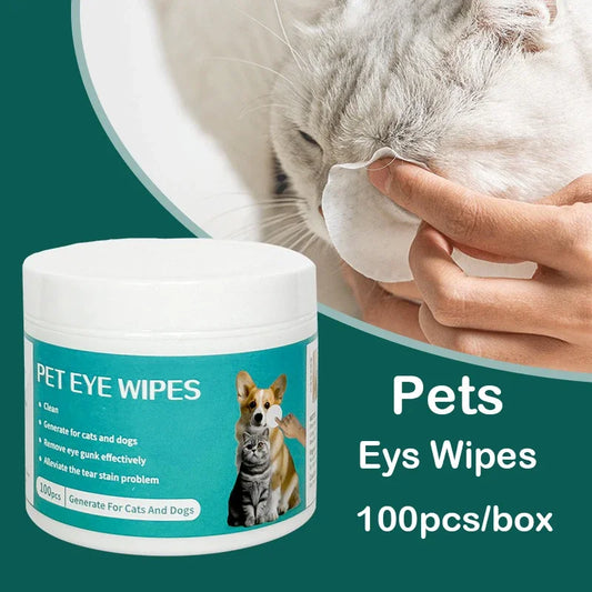 the TEAR WIPES - Pet Cleaning Products Eye Wipes to Remove Tear Marks, Cleaning Wet Tissues, Cat/Dog Wiping Eyes Removing Tear Marks and Cleaning Pet