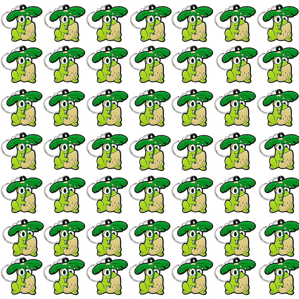 50PCS Cute Animal Keychain knife Ducks Dogs Cats Keyring for Women Men Kids Handbag Cool Car Key Accessories Friends Key Gifts