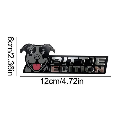 3D Dogs Badge Acrylic Funny Stylish Car Emblems & Badges German Shepherd Pit Bull Sticker Bulldog Decals Auto Exterior Stickers