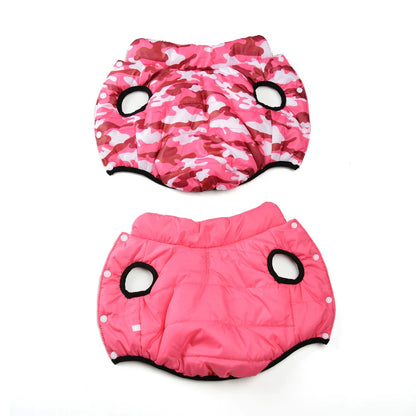 Reversible Winter Warm Dog Clothes Windproof Pet Vest Jacket For Small Medium Dogs Cats Chihuahua French Bulldog Yorkshire Coat