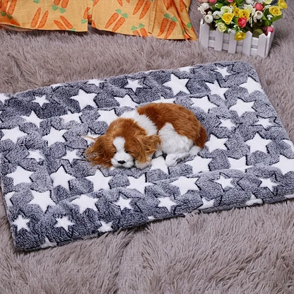 1pc Ultra-Soft Thermal Dog Crate Pad | Winter Heated Pet Bed Mat with Orthopedic Support for Warm Sleeping