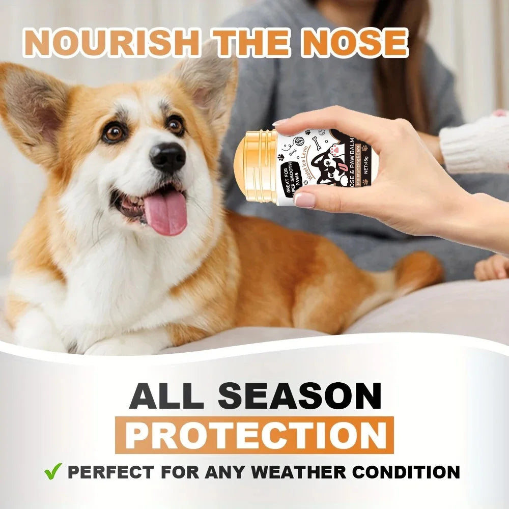 the SNOUT SOOTHER - Dog Paw Balm, Lick Safe Snout Soother, Moisturizing, Soothing and Nourishing Stimulation - Prevent Cracks and Wounds - Dog Foot Cream Waxed, Oil, Butter, Extract