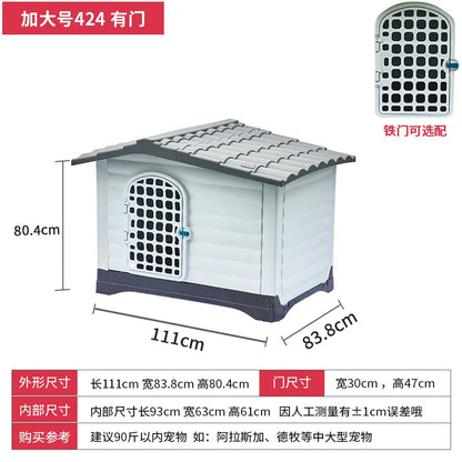 Large and Small Dog Kennel House Outdoor Pet Villa Dog House Breathable Winter Golden Retriever Four Seasons Universal Dog Cage