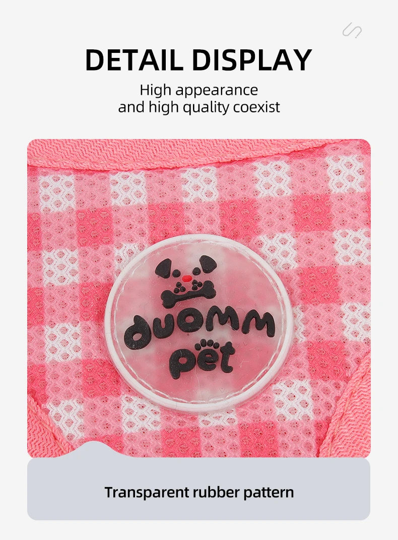 the PLAIDBUDDY HARNESS - Puppy/Kitten Chest Strap, Fresh Plaid Kitten/Puppy Leash, Anti-Break Adjustable Reflective Pet Chest Strap, Small Dog/Kitten Chest