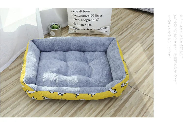 Pet Large Dog Bed Warm House Candy-colored Square Nest Pet Kennel For Small Medium Large Dogs Cat Puppy Plus Size Dog Baskets ﻿