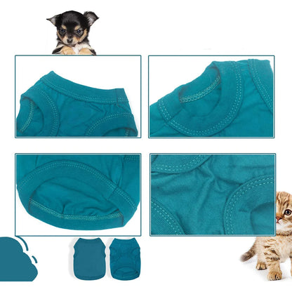 Blank Dog Clothes for Small Dogs, Summer Shirt, Chihuahua Bottoming T Shirts, Breathable Lightweight, Soft Puppy Apparel