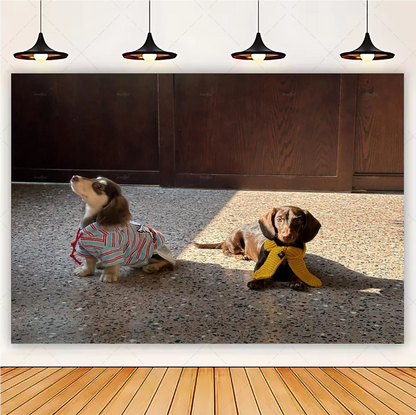 Cute Dachshund Theme Birthday Party Decorations Lovely Puppy Backdrop Cake Insert Banner Balloon Baby Shower Supplies Child Gift