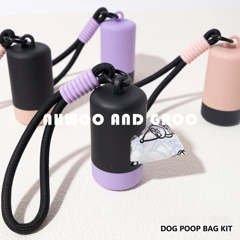 the POOP SCOOPER DISPENSER - Pet Poop Scooper Bag, Portable Pet Waste Bag, Dispenser Color Matching Dog Garbage Holder/Dispensers, Cleaning Supplies Accessories