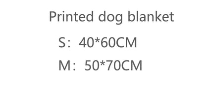 Pet Blanket With Pillow Dog and Cat Printed Nest Mat Dog and Cat Sleeping Pillow Quilt Warm mat for puppy