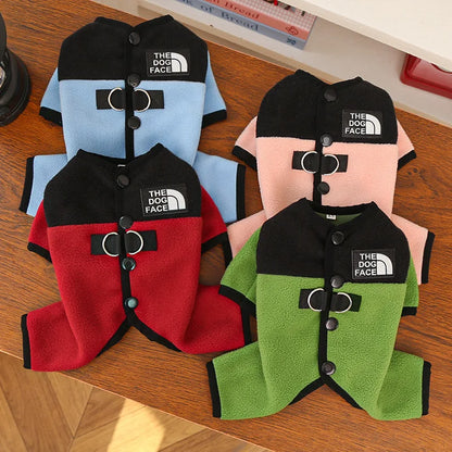 Pet Dog Clothes Soft Warm Fleece Dogs Jumpsuits Pet Clothing for Small Dogs Puppy Cats Clothes Chihuahua Yorkshire Costume Coat