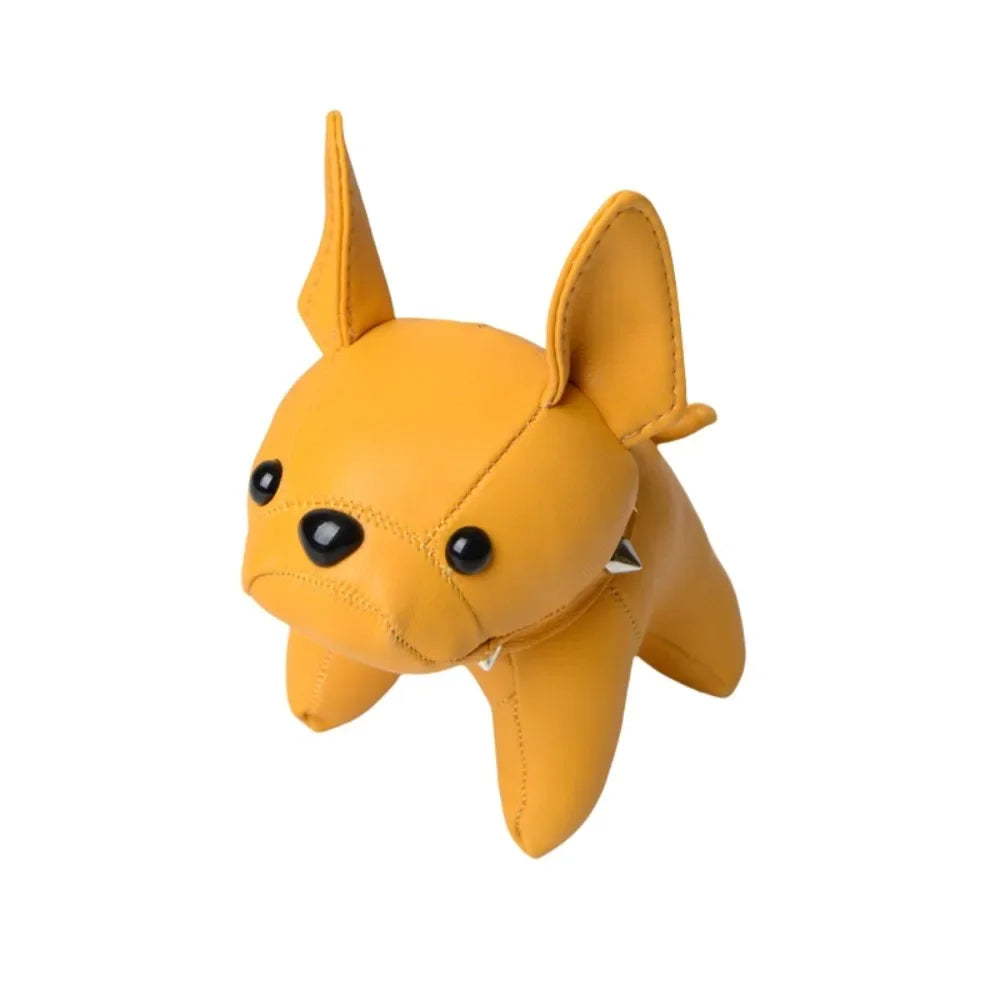 Kawaii Cute Chubby Leather Keychain French Bulldog Charm Dog Dolls Bag Hanging Exquisite Dog Pendant Friend