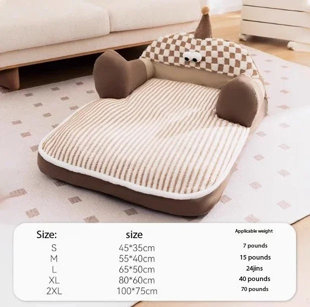 Pet Autumn And Winter Dog House Warm Removable And Washable Dog Bed Dog Sofa Winter Mat Sleeping Pad