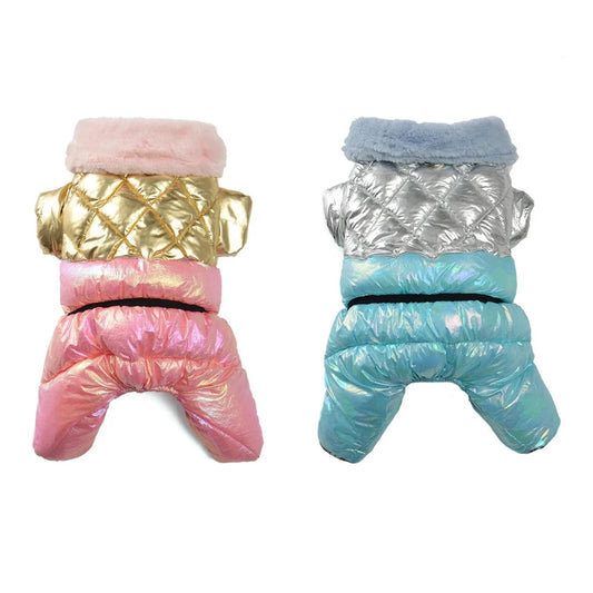 Warm Pet Clothes Waterproof Outdoor Puppy Jumpsuits For Small Medium Dog Winter Windproof With D-ring Vest Coat Chihuahua Outfit