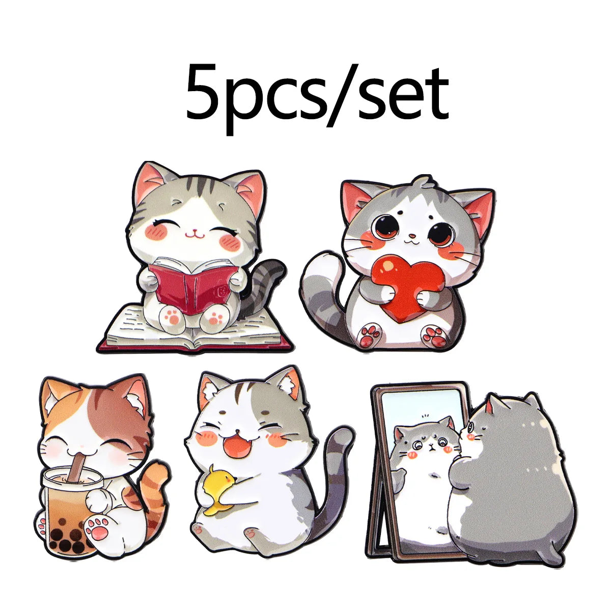 Cute Animals Dogs Cats Enamel Pins Cartoon Frogs Brooch Lapel Pin Badge on Backpack Clothing Accessories Fashion Jewelry Gifts