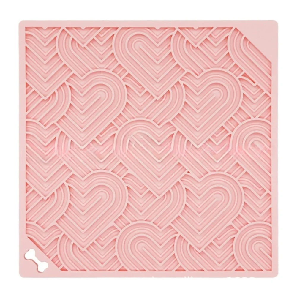 Dog Food Slow Feeder Sniff Mat with Suction Cup for Train Your Dog's Senses Anti-choking Silicone Snuffle Mats Pet Accessories