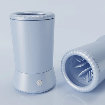 the PAW WASHER - Electric Pet Paw Washer Cup, Portable Dog Paw Cleaner, Portable Foot Washer Cup, Comfortable Foot Cleaning Machine, Dog Brushes