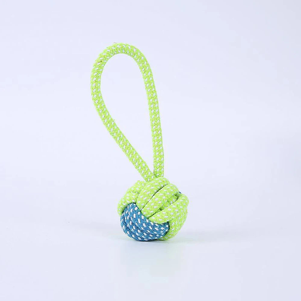 4PCS Pet Supplies Bite-Resistant Cotton Rope Toy Cat And Dog Teeth Cleaning Knot Ball Toy Set