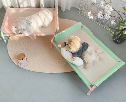 S Size Macaron Color Pet Summer Hammock Puppy and Dogs Comfortable Cloth Camp Bed Dogs Camping Bed Washable