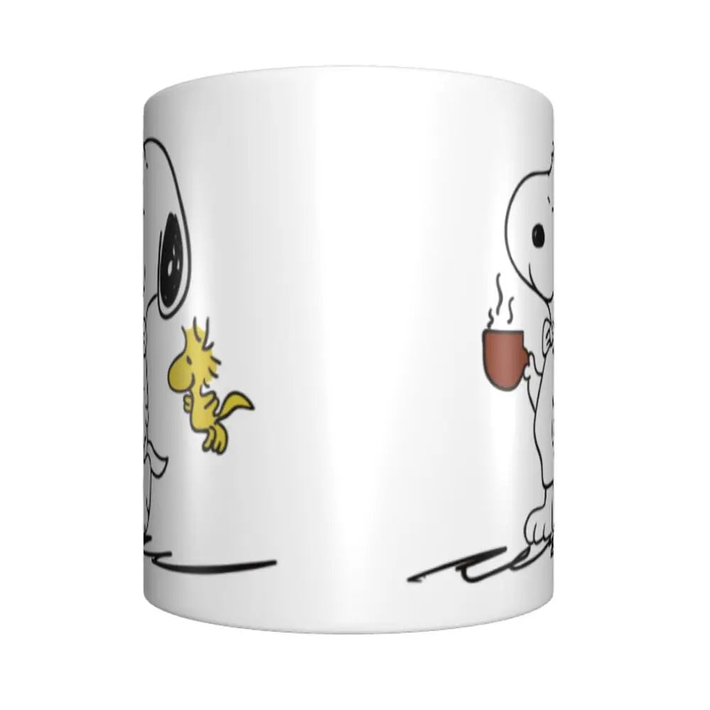 Manga Snoopy Woodstock Cartoon Dog Coffee Mug DIY Customized Ceramic Tea Milk Mug