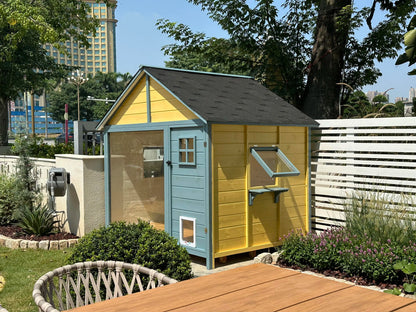 Outdoor chalet preservative wood garden house kindergarten toy simple tool room mobile flower room outdoor dog house