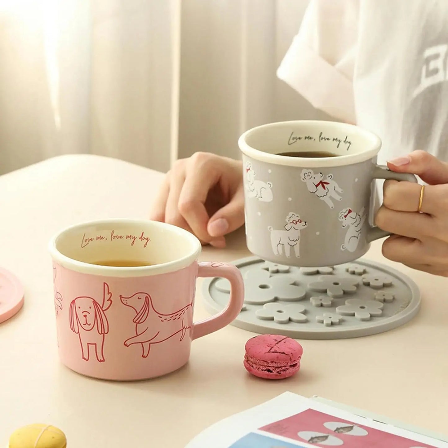 Cute Dachshund Dog Coffee Mug Funny Novelty Ceramic Tea Cup Dishwasher Microwave Safe Home Ideal Gifts for Men Women