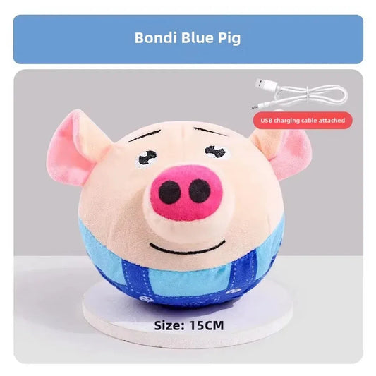 OinkOrbit™ Interactive Recharge Toy – USB Jumping Pig Dog Toy