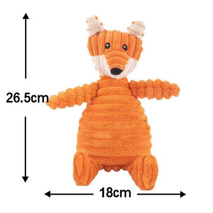 the TEETHETREASURE PLUSH - Pet Plush Toy, Cat/Dog Interactive Teething Toy, Animals Bite Resistant, Interactive Squeaky, Pet Dog Teeth Cleaning Chew Toy