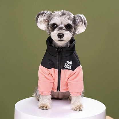 the PAWARMOR WATERPROOF DOG SNOW JACKET - Dog Coat, Dog Warm Jacket, 4 Legs Covered Waterproof Windproof Reflective Warm Dog Vest, Zippered Adjustable Outdoor Dog Snow Jacket