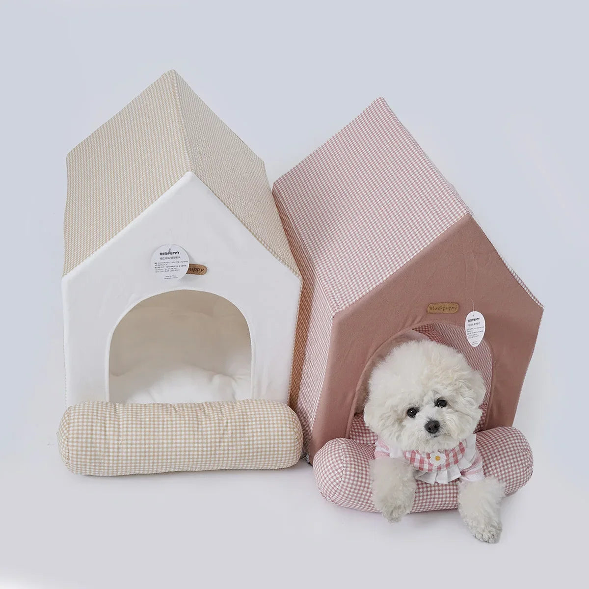 Pet Luxury Princess Deluxe House for Teddy Bear Schnauzer Dogs Cats Puppy Kitten Indoor Fluffy Warm Cozy Kennel Pet House Tent