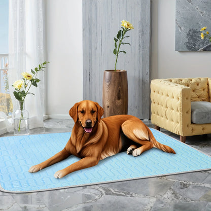the COOLING PAD - Summer Pet Cooling Pads and Beds, Keep Your Cats and Dogs Cool and Comfortable, Suitable for Small, Medium and Large Cats and Dogs